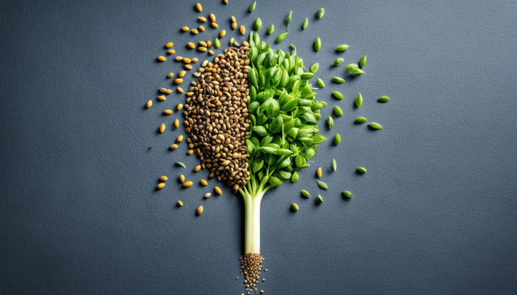 GMO and Non-GMO seeds
